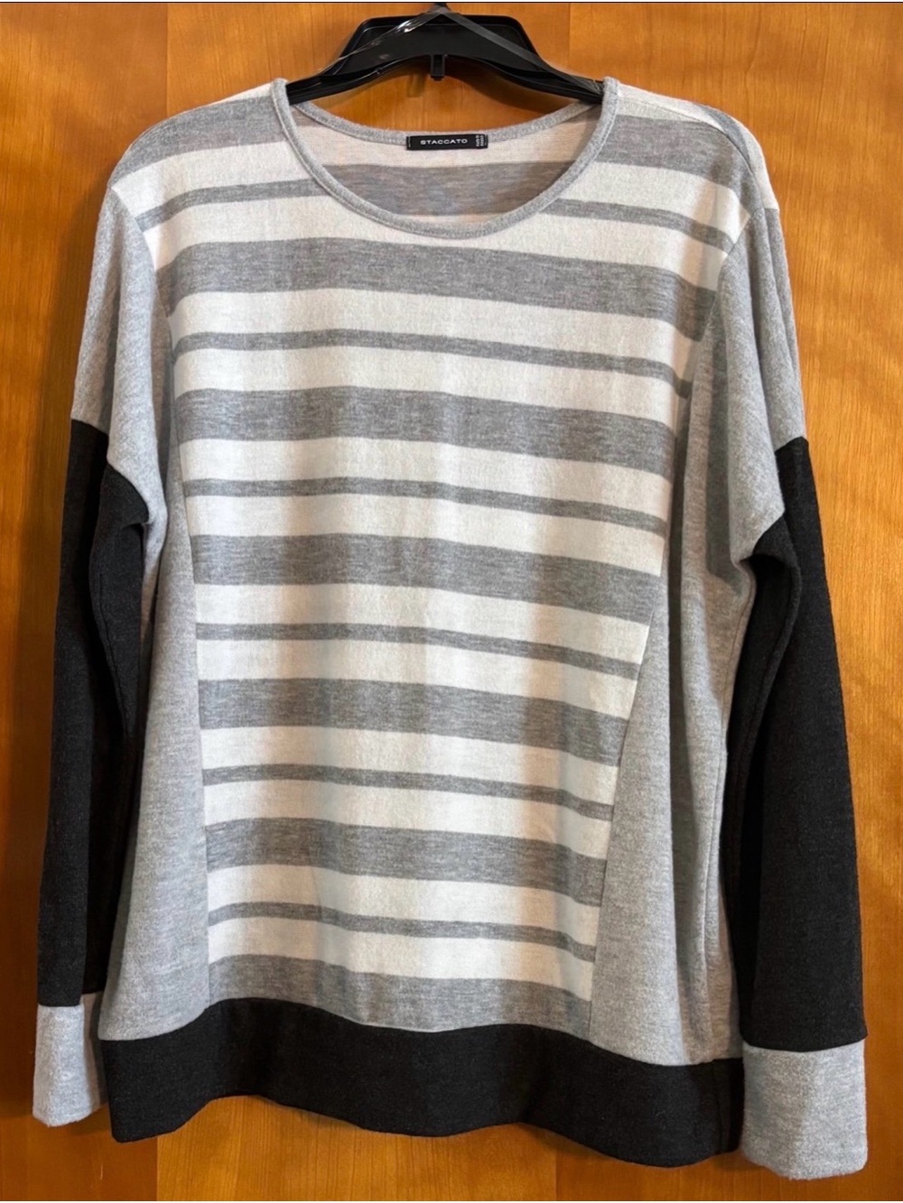 Staccato Grey & Black Women’s Sweater — Staccato